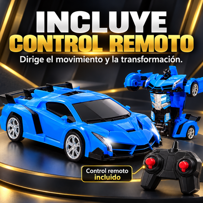 CARRO TRANSFORMER A CONTROL REMOTO — Dos formas de jugar, una gran sorpresa