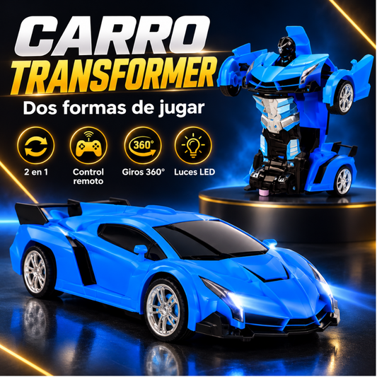 CARRO TRANSFORMER A CONTROL REMOTO — Dos formas de jugar, una gran sorpresa