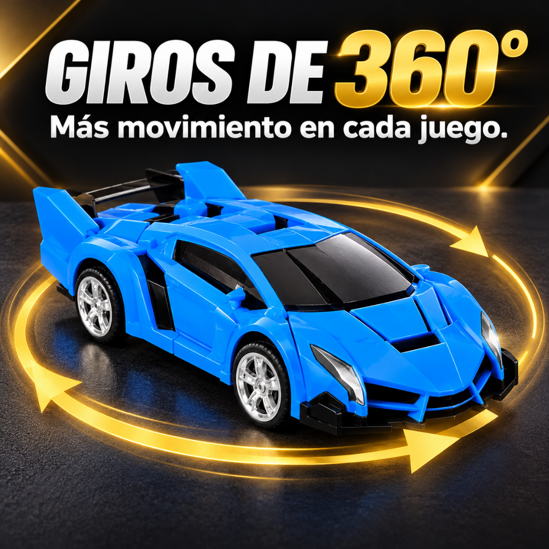 CARRO TRANSFORMER A CONTROL REMOTO — Dos formas de jugar, una gran sorpresa