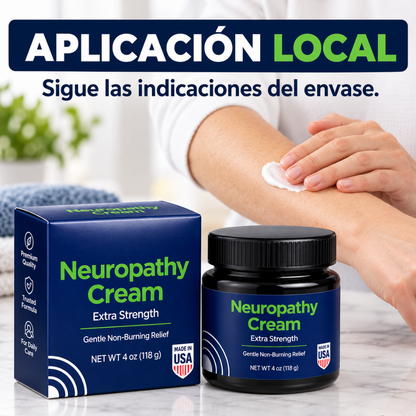 NEUROPATHY CREAM — Cuidado localizado para pies y manos.