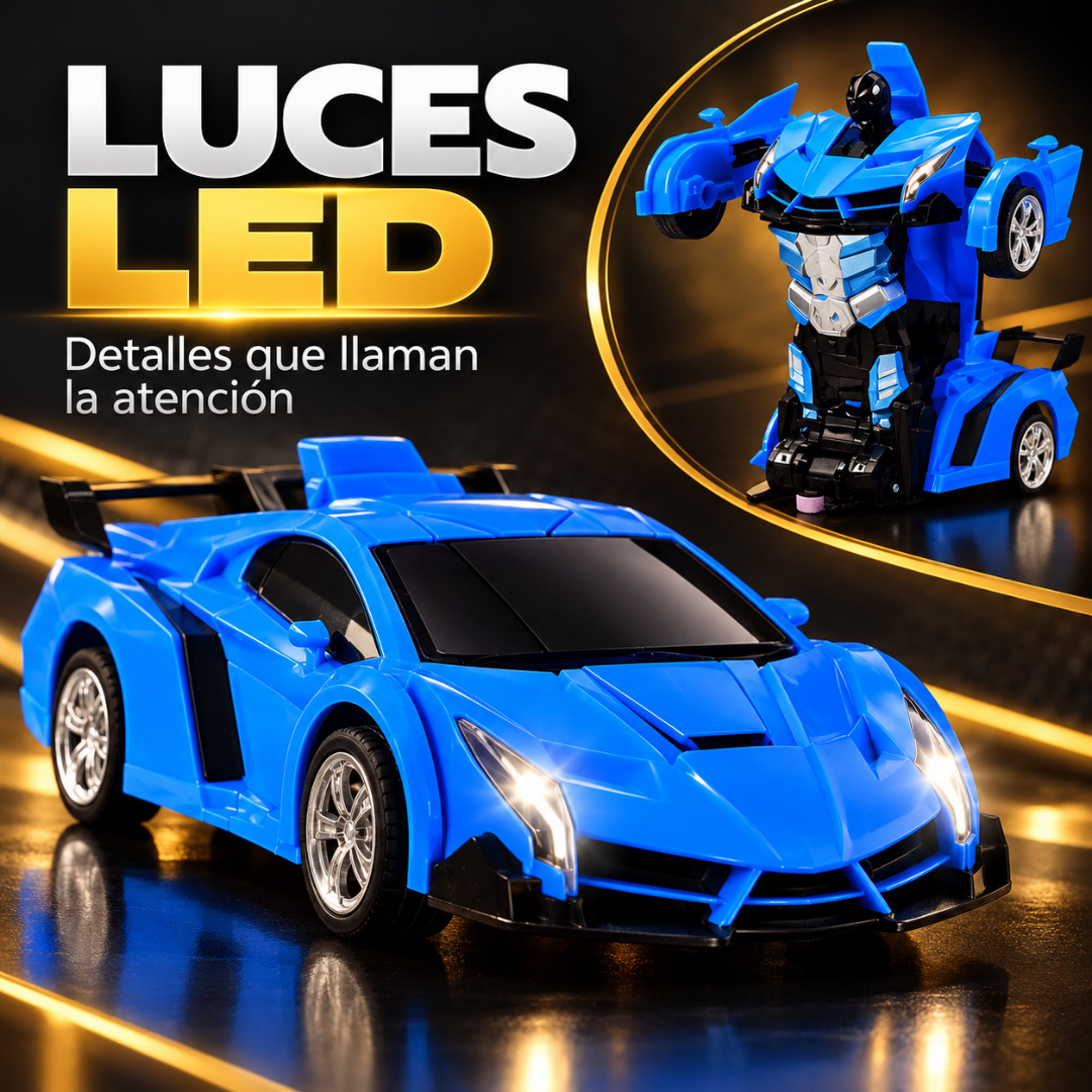 CARRO TRANSFORMER A CONTROL REMOTO — Dos formas de jugar, una gran sorpresa