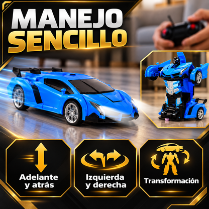 CARRO TRANSFORMER A CONTROL REMOTO — Dos formas de jugar, una gran sorpresa
