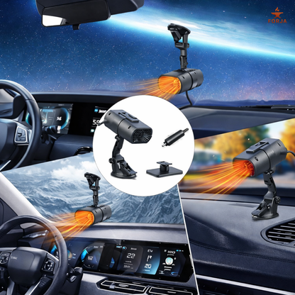CALEFACTOR PORTÁTIL PARA AUTO - Desempaña, Descongela y Conduce con Máxima Seguridad