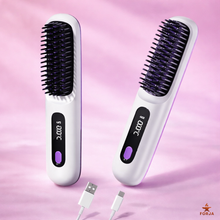 Cargar imagen en el visor de la galería, CEPILLO INALAMBRICO ALISADOR PARA CABELLO - Perfecto para llevar a donde vayas

