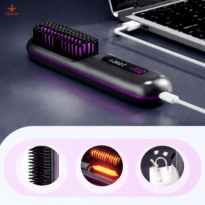 CEPILLO INALAMBRICO ALISADOR PARA CABELLO - Perfecto para llevar a donde vayas