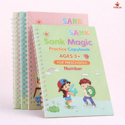 SET X4 LIBRETAS EDUCATIVAS MAGICAS REUTILIZABLES - Aprender jugando nunca fue tan mágico