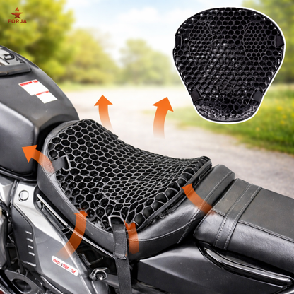 COJIN DE GEL ERGONOMICO PARA MOTO - Diseñado para aliviar la presión y el cansancio al manejar.