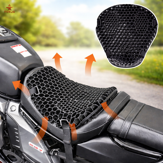 COJIN DE GEL ERGONOMICO PARA MOTO - Diseñado para aliviar la presión y el cansancio al manejar.