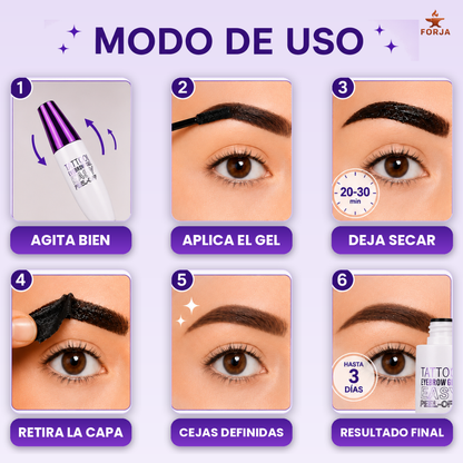 TINTA SEMIPERMANENTE PARA CEJAS - Define, rellena y mantén tus cejas impecables